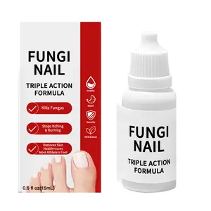 Fungi Nail Triple Action Formula,Antifungal Solution for Toenail or Fingernail, Remove Fungal, Natural Nail Care Drops with Tea Tree Oil Vitamin E & Glycerin for Damaged Nails