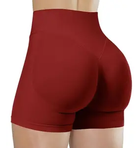 4.5" Workout Impact Shorts Hidden Scrunch Butt Lifting Gym Booty Biker Shorts for Women Tummy Control
