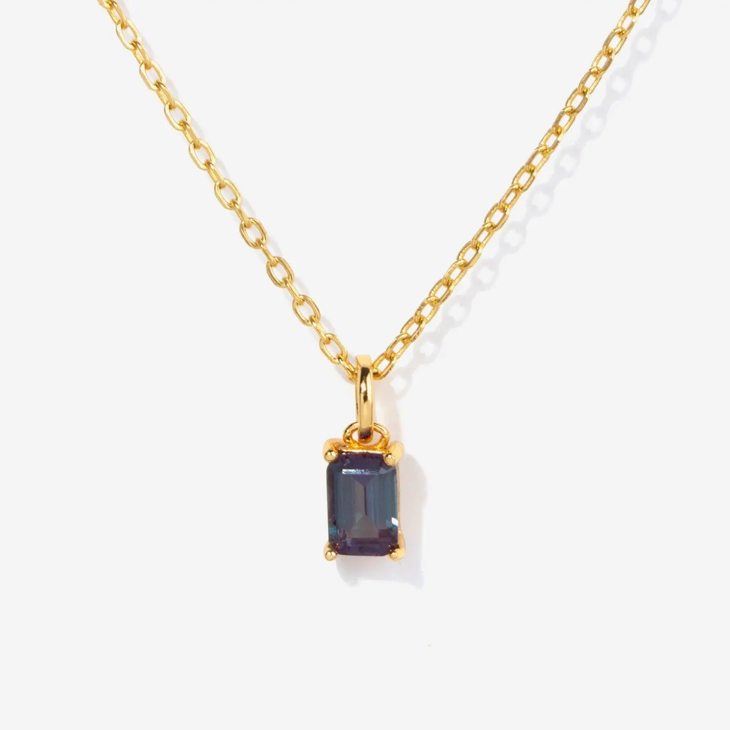 Birthstone Alexandrite Necklace - June
