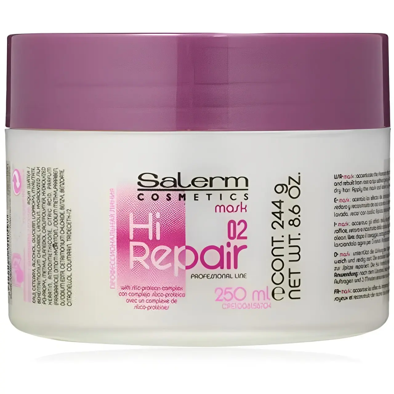 Salerm Cosmetics Salerm Hi Repair Mask 02, 8.6 Ounce Hydrating Moisture Moisturizing Skincare