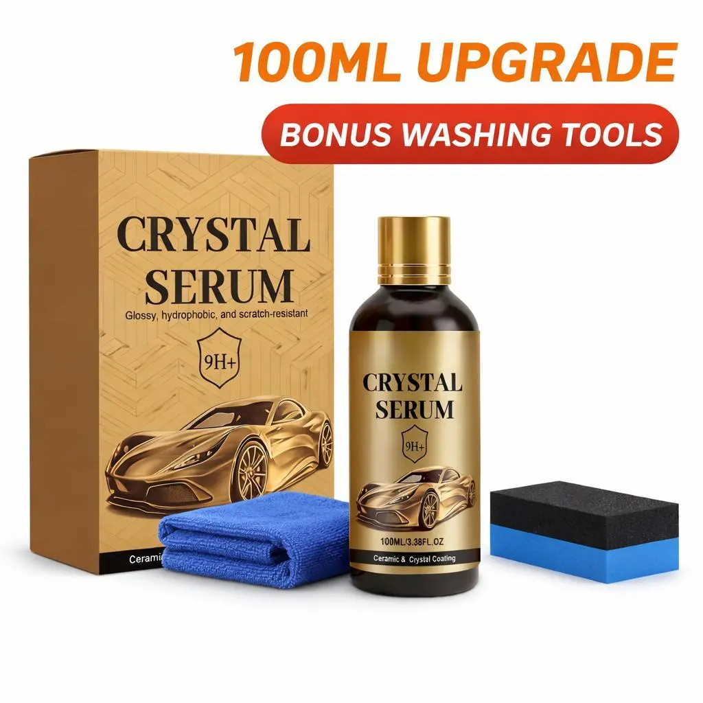 9H Graphene Ceramic Car Coating Kit, 100ML Professional Auto Detailing Set with Applicator Sponge & Microfiber Towel, Durable Surface Protection, Paint Depth Enhancement, High-Gloss Mirror-Like Finish, Hydrophobic Water Beading, 10-Year Vehicle Care
