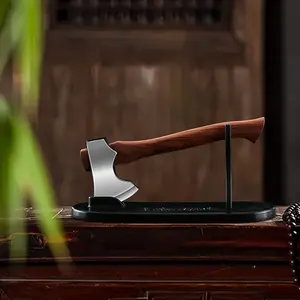 Mini axe, made of 440C stainless steel material, suitable for cutting vegetables and meat from fruits and vegetables at home, suitable for desktop small ornaments, and used for daily unboxing
