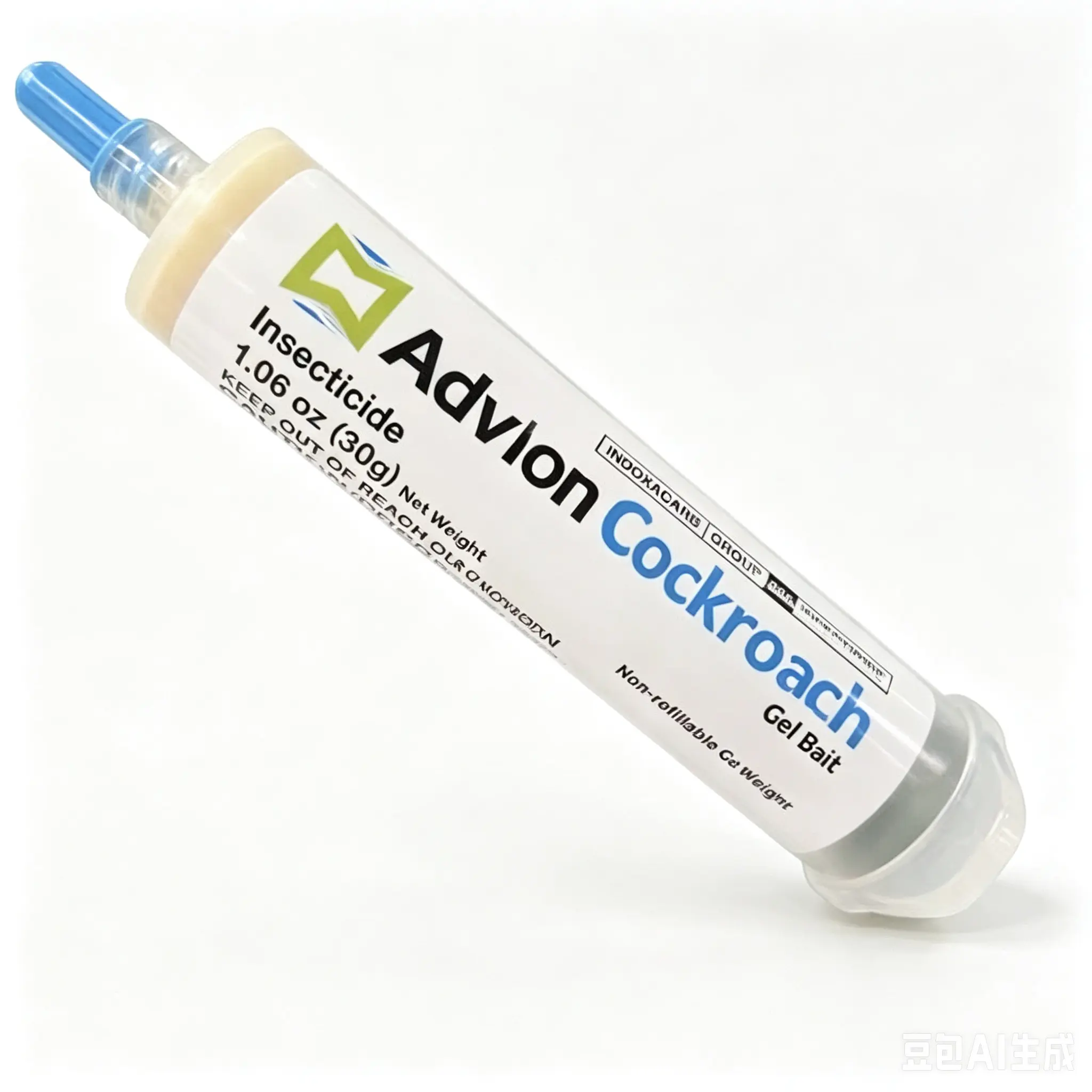 Adwayen cockroach gel bait, includes 1 pump and 2 nozzles, suitable for both indoor and outdoor use, effective against American cockroaches, German cockroaches, and other major cockroach species.