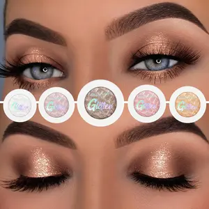 1PC Waterproof and Long-lasting Pearl Glitter Eye Shadow Palette, Glitter Eye Shadow Makeup, Mashed Potato Texture Eye Shadow Smooth, Suitable for Lazy Makeup, Glitter Shimmer Eyeshadow, Eye Makeup Product