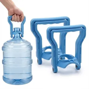 2-Pack 5-Gallon Water Bottle Rack, Ergonomic Handle, Non-Slip Design, Heavy-Duty Clips, Effortless Carry, Pure Drinking Jug Holder