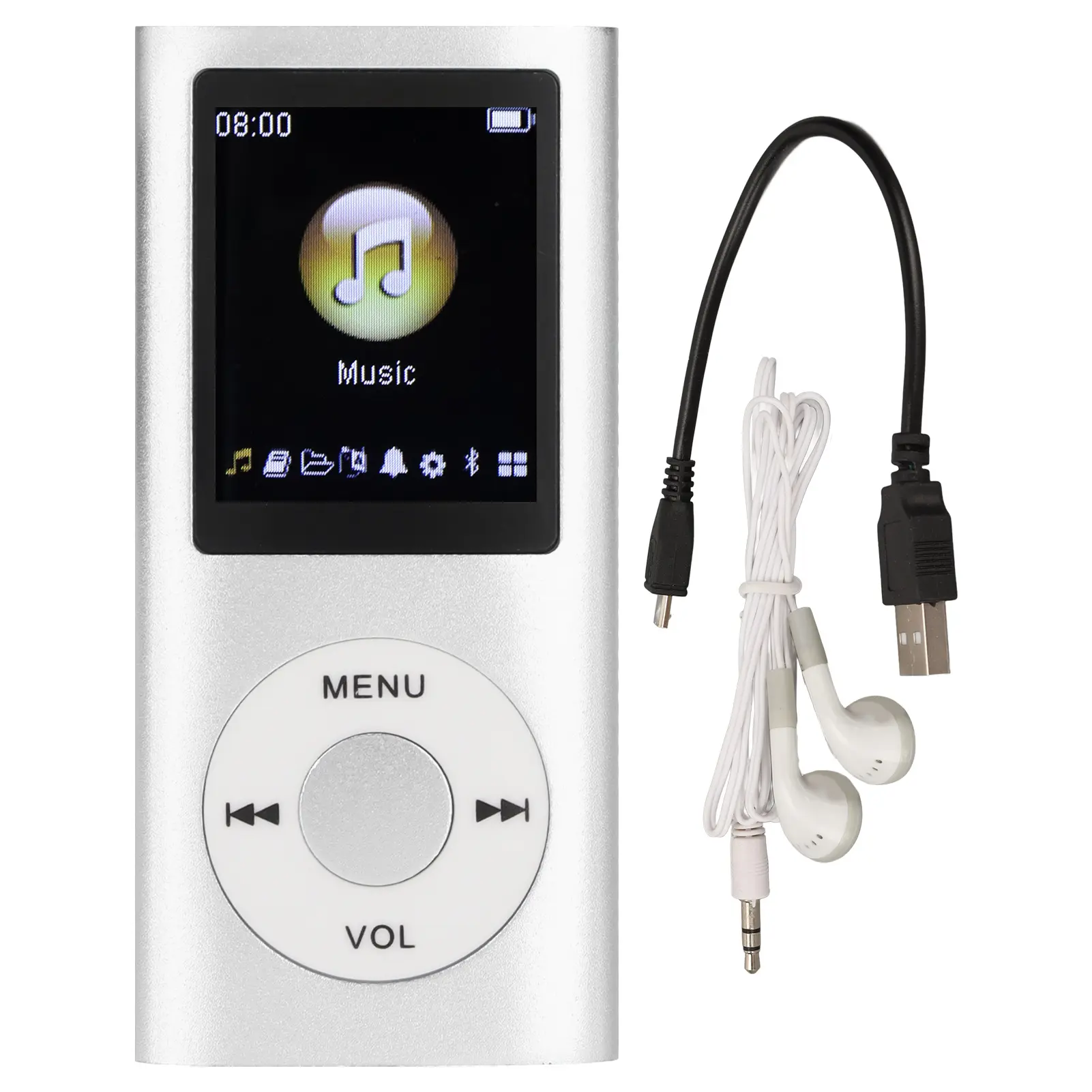 Portable 1.8" LCD Screen MP3 Player - Slim, Stylish Audio Device with Lossless Sound & Multi Functions