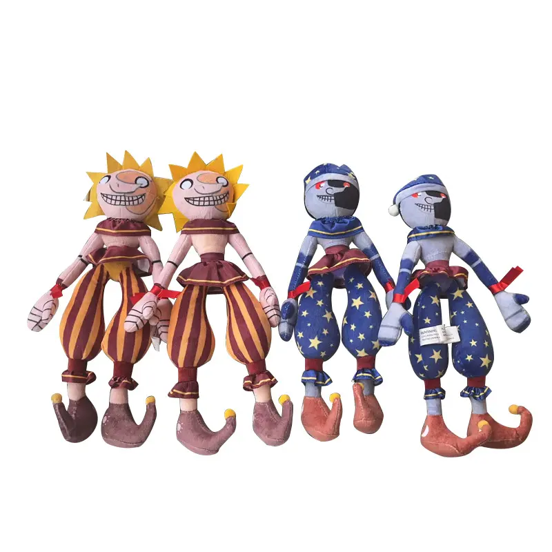 FNAF Security Breach Clown-Shaped Soft Plush Toy, Unisex Game Theme Cute Collectible, 28cm Cartoon Character Doll, Kids Birthday/Christmas Gift