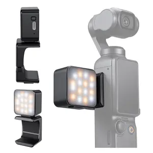 K&F Concept Magnetic Mini LED Fill Light for DJI Osmo Pocket 3/Pocket 4/Xtra Muse, USB-C Fast Rechargeable Camera Accessory, 3-Level Adjustable Color Temperature for Selfie Vlog Video Recording, Accessories