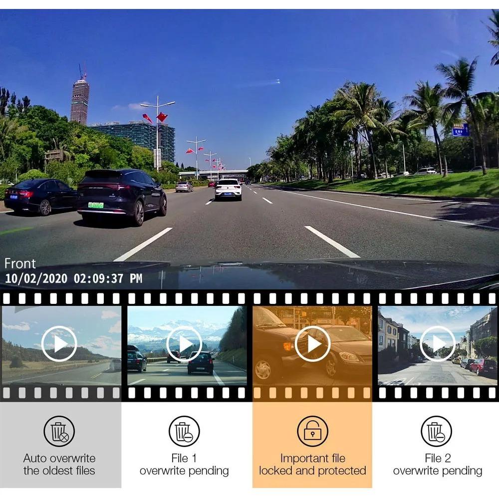 HD 4K 2160P WiFi Car DVR Dash Cam Camera 2K 1600P 1080P 24H Parking Monitor APP Control Car Driving Video Recorder for all cars