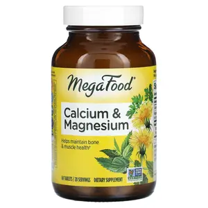 MegaFood Calcium & Magnesium,  60 Tablets