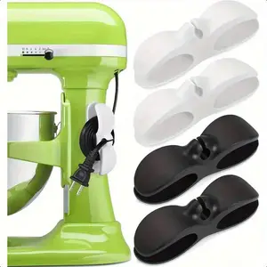 3pcs Kitchen Cord Organizer, Desk Cable Organizer, Plug Holder Wire Management System, No-Drill Wall Mount Cable Clips for Home Use, Cable Organization, Desk Accessories