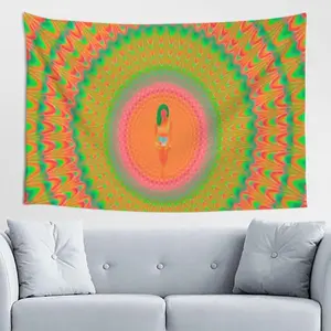 Jhene Aiko Trip Themed Full-Printed Cotton Tapestry Wall Hanging, Lightweight Durable Decorative Home Decor, Hand-Washable Indoor/Outdoor Wall Mural for Bedroom & Living Room