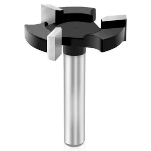 CNC Spoilboard Surfacing Router Bit 1/4 inch Shank,  1-1/4 inch  Diameter, Slab Flattening Router Bit Planing Bit  Planing Bit Dado Planer Bit by  (Carbide)