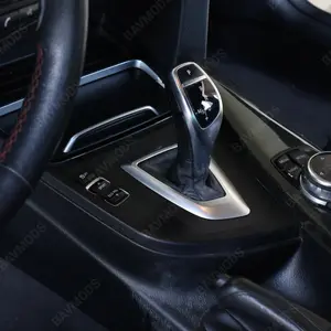 BMW 3 & 4 Series Center Console Shiftknob Surround Trim Replacement | OEM+ Restoration w/ Factory Mounting Clips (F30, F31, F32, F33, F34, F35, F36)