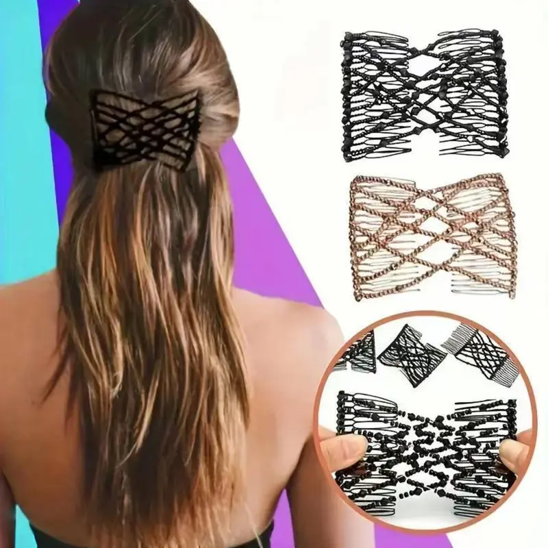 Simple Plain Hair Comb, Prom Hairstyles 2024 Casual Versatile Sectioning Clips Hair Clip Set for Women, Daily Hair Styling Accessories for Various Hairstyle Use Hair Claws Set, Hair Decor, Clip Design, Hairclip