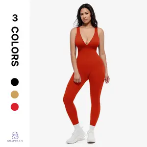 Shapellx Deep V Shapewear with Chest Support Breathable High-Waisted Tummy Control Bodysuit Live