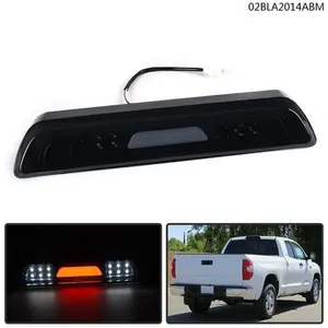 CROSSDESIGN Fit For 07-18 Toyota Tundra 3rd Third Tail Brake Stop Light Led Cargo Lamp Smoke