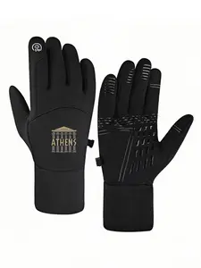 1pc with  Athens greece souvenir city  winter gloves unisex winter gloves Touch Screen Touch Screen Compatible Cold Weather Adults keep warm winter gifts Premium Quality