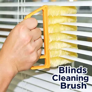 Window Blinds Cleaning Brush, Washable Multifunction Duster for Blinds, Air Vent & AC, Crevice Cleaning Tool for Hard-to-Reach Spaces, Portable Home Cleaning Brush, Reusable Dust Remover for Window, Keyboard & More