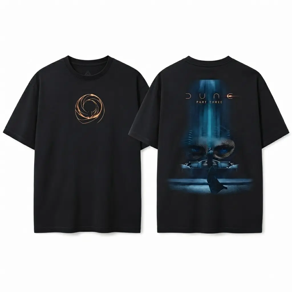 Dune: Part Three Graphic Tee - Sci-Fi Movie T-Shirt - Unisex Oversized Streetwear