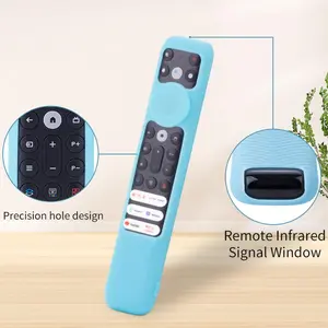 Silicone Remote Control Case, 1 Count Dustproof Remote Control Cover, Remote Control Protector for TCL 001 TV, Household Accessories