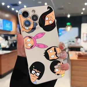funny cartoon B-Bob's B-Burgers family Durable phone case For iPhone 17/16/15/14/13/12/11/Pro/ProMax/Plus/Air/Xsmax/E, Samsung S26/S25/S24/S23/S22/Plus/Ultra/Fe/Edge, Anti Fall Soft TPU Back Cover, Shockproof Cover, Cute Phone Case, Trendy Christmas Gift