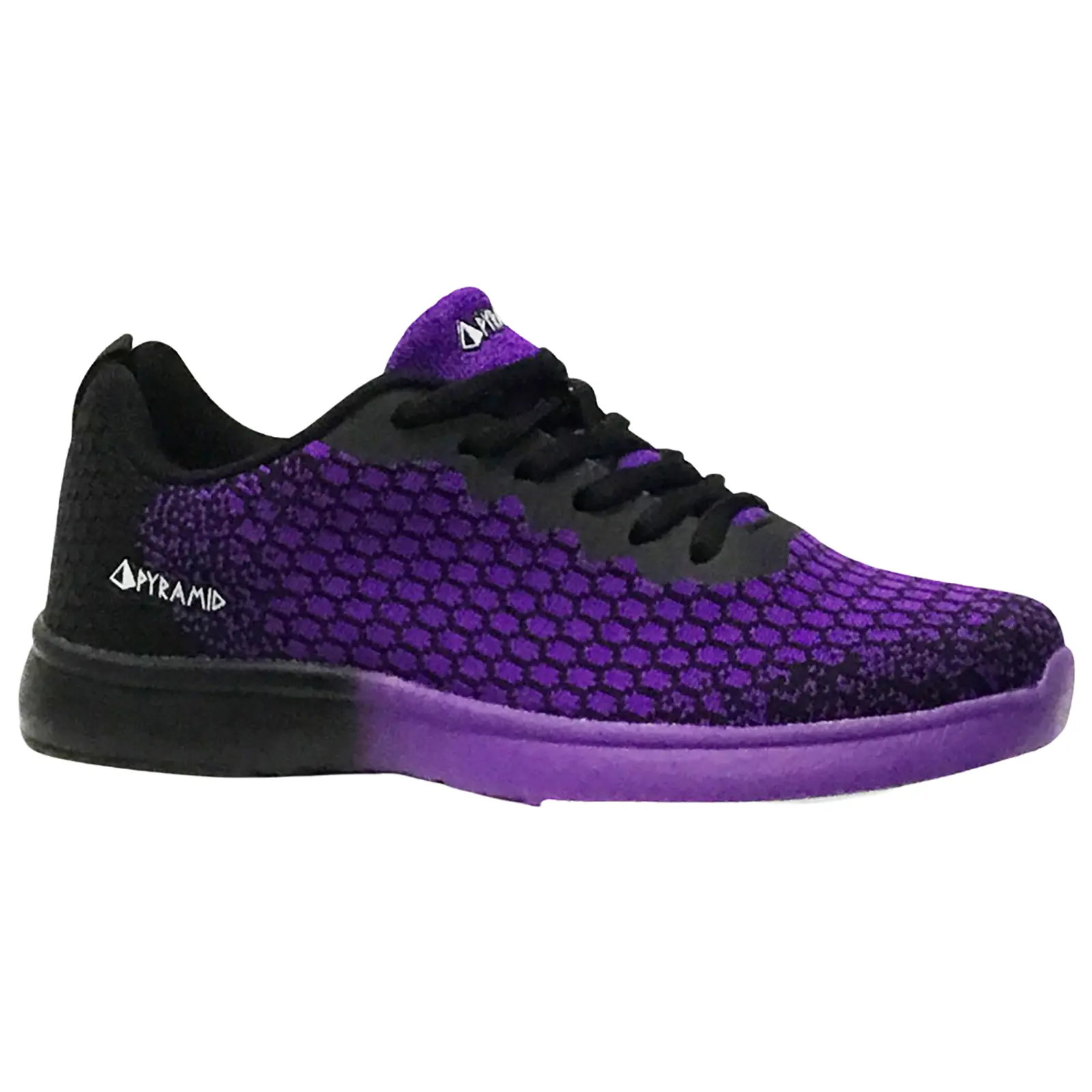 Pyramid Women's Path Lite Seamless Mesh Bowling Shoes (Black/Purple)