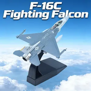 1/100 Scale F-16C Fighting Falcon Fighter Model Metal DieCast Aircraft Jet Kit Fighter Plane Model Military Airplane for Collection and Gift(Misawa AFB 35th)