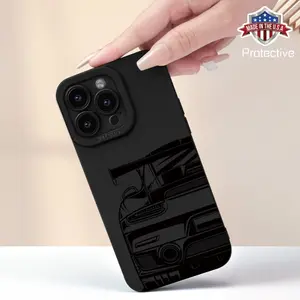 2026 New Line Drawing Sports Car Pattern Phone Case Matte Feel Hot Selling Phone Cover Full Protection Smartphone Shockproof Suitable for iPhone 16 15 14 13 12 11 X XR XS 8 7 SE Mini Plus Pro Max Series