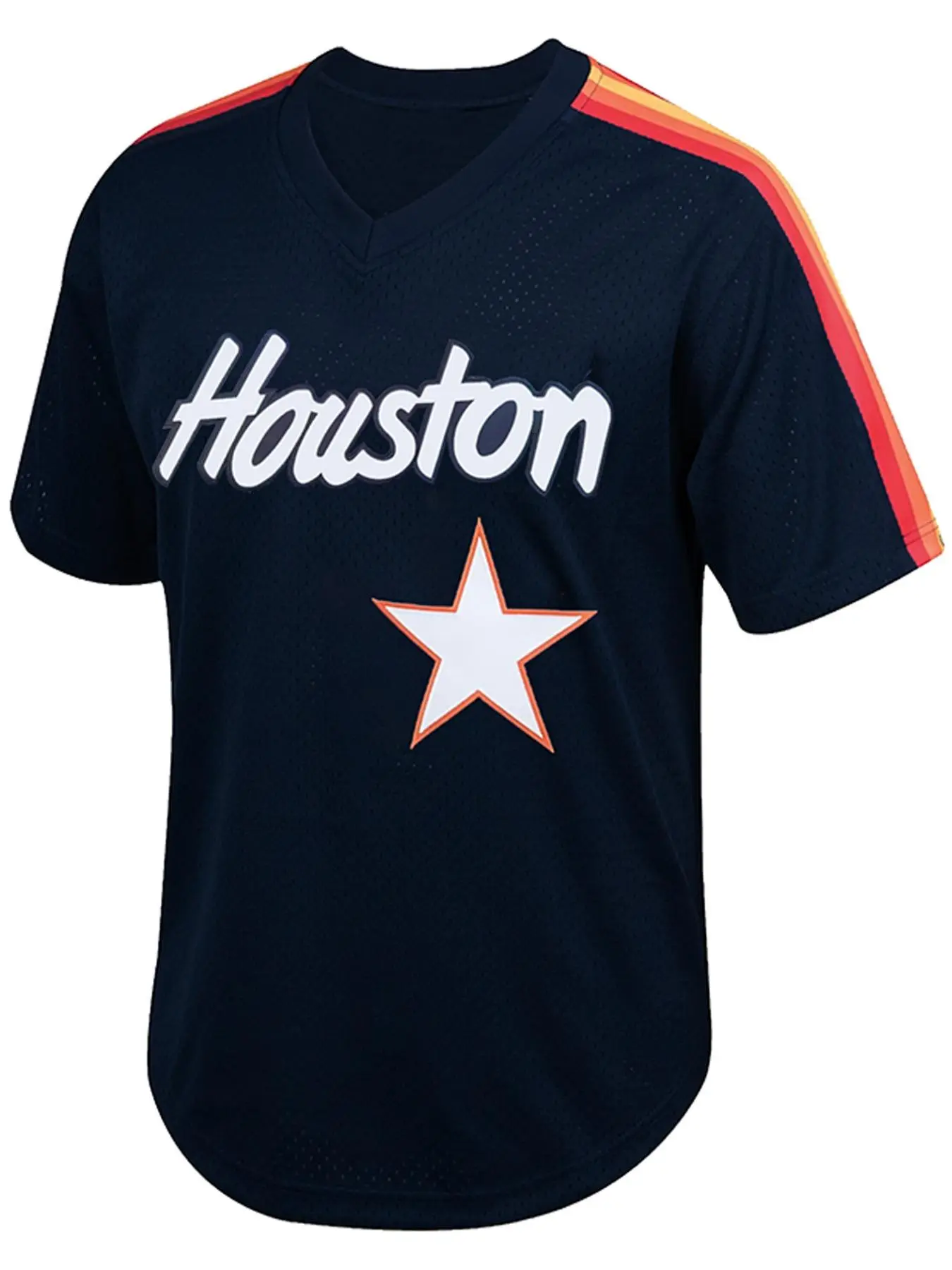 Men's Letter & Number Embroidered Baseball Jersey Shirts, Casual Loose Short Sleeve V-Neck T-Shirt for Summer, Men's Top for Daily Wear, Embroidered Sportswear Top
