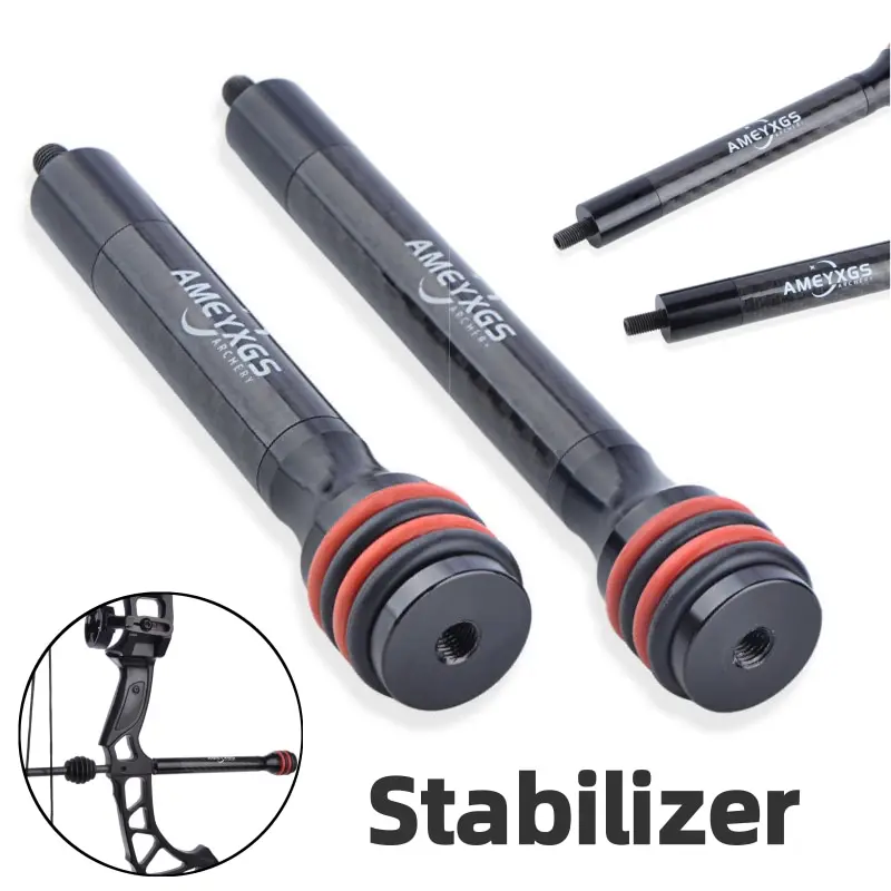 17cm Archery Stabilizer Rod - 1pc Shock Absorber for Enhanced Stability, Lightweight (126g) Durable Material, Attach Easily for All Levels Daily Practice, Enhanced Stab.