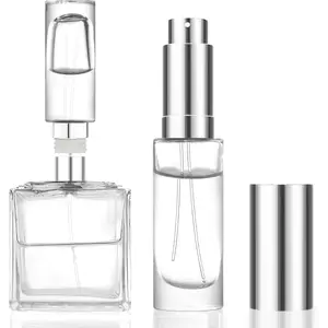 10ml Perfume Travel Refillable Atomizer Bottle Glass  Top-Filling Leak-Proof Spray Bottle Atomizer Sprayer for Perfume Cologne Mini Travel Size Empty Pocket Portable