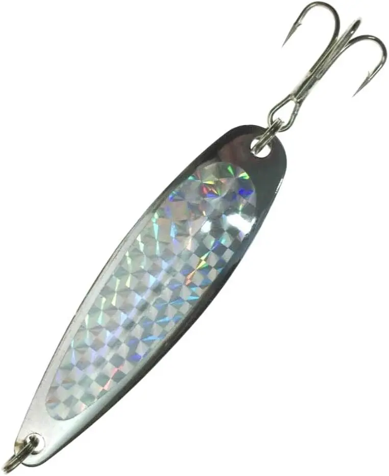 Crocodile Spoons Silver Color with Treble Hook 2oz 6 Pieces