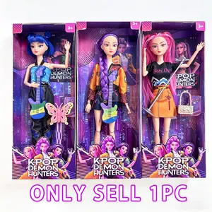 New K-pop girl group “Wawa Wawa Lumira Zoi” cross-border vinyl collectible figures