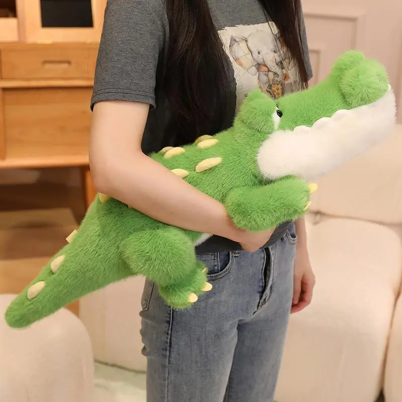 50cm Large Size Soft Plush Unisex Stuffed Crocodile Doll - Plush Toy Pillow, Cartoon Decor, Birthday Gift for Children