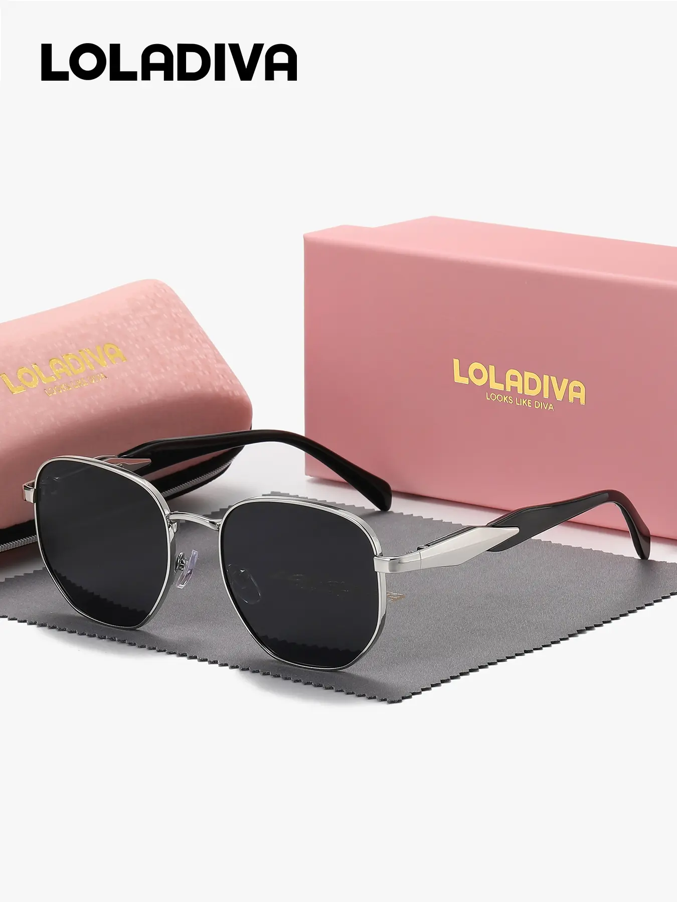 LolaDiva Unisex Casual Full Frame Sunglasses with Anti-Reflection UV400
