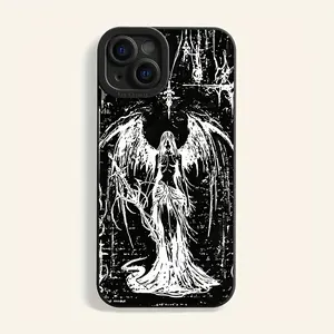 Soft Case with Angel Wings Suitable for Iphone 16/15 Pro/13, 14 Pro Max/12/11. Cover Protective Protection Protector Cellphone Protector Casing