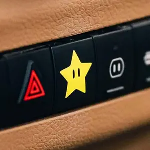 Star, 2 size options, blank button decal sticker for blank or empty car buttons, EVDecals, Everything Vinyl