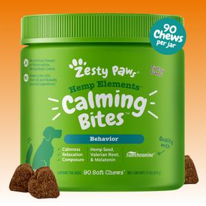 Zesty Paws Hemp Elements Calming Bites for Dogs