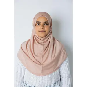 Two Piece Shimmer Jersey Hijab - Pink