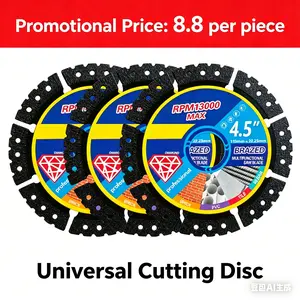 2026 new products  CuttingWheel 4.5" 1PCS/3PCS Diamond Tile Cutting Blades - Ultra-Thin Dry Cutting Disc for Ceramic, Marble, Granite - Angle Grinder Blades& Durable for Masonry/Construction Power Tool