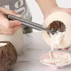Stainless Steel Coconut Planer, Coconut Grater, Coconut Meat Remover, Fish Scale Remover, Vegetable Cutter, Fruit Vegetable Slicer, Kitchen Fruit & Vegetable Utensils