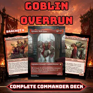 Goblin Overrun Commander Style Deck | 100 Cards + Tokens | Custom Proxy Cards