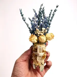 Blues & Beginnings Quartz Sage Smudge Bouquet