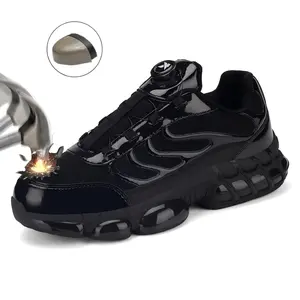 Steel Toe Shoes for Men Casual Comfortable Breathable Anti-smash and Anti-puncture Shoes，Indestructible Work Safety PunctureProof Lightweight Composite Toe Sneakers