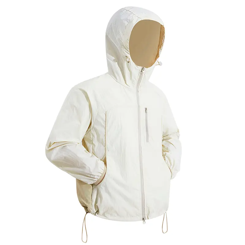 Unisex UPF50+ Lightweight Sun Protection Jacket, Color-Block Hooded Windproof Coat, Quick-Dry and Packable Outdoor Skin Jacket# SummerWins