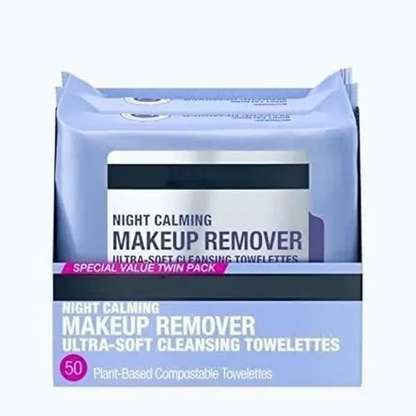 Neutrogena Makeup Remover Wipes for Waterproof Makeup, Micellar Cleanser with Plant Based Cloth, Fragrance Free, 100 Count, Hypoallergenic, Facial, Youth, Biodegradable, Sensitive, Smooth Skin Routine, Mascara, Gentle, Cleansing