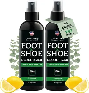 Aromasong Natural Shoe Deodorizer and Foot Spray - 2-PACK