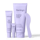 Flamingo Hair Removal Cream Duo - Face & Body (200ML), 7-Day Long-Lasting Results, Mild Scent, Gentle for Sensitive Skin, Travel Essential, Summer Must-Have