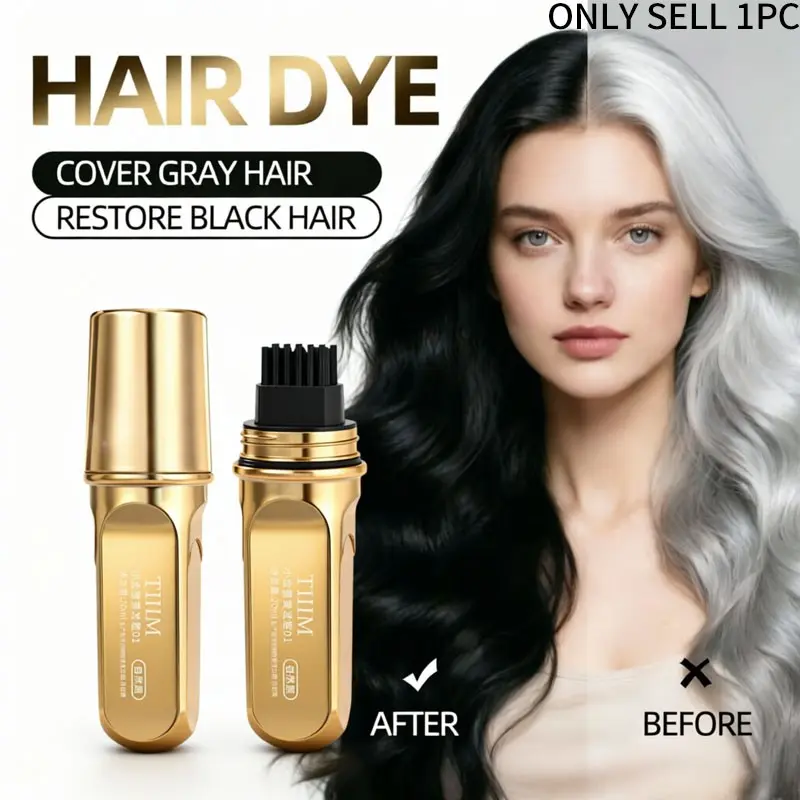 Precise Fine Tip Hair Pen, Ideal for Hairline & Sideburn Retouch, Natural Matte Hair Color, Blends Perfectly with Original Hair Texture, Anti-rub & Anti-stain Design, Mini Pocket Portable Size, Easy to Use for Beginners, Multiple Color Options, Popular Mu